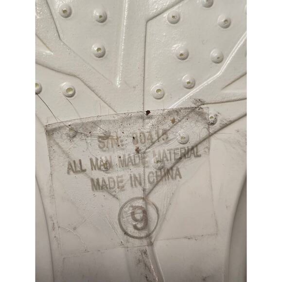 Bolero By Summer Rio White Thong Wedge Sandal Sz 9 Embellished - Picture 7 of 7